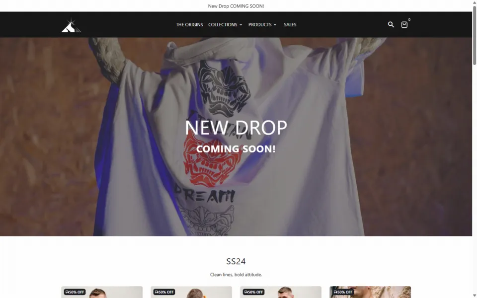Sito web di Italian Dream Apparel realizzato da REGICODE